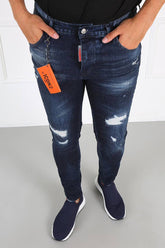 Jean's Skinny Destoyed Icone2 Navy Blue