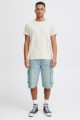 Short Blend en Jeans Poche Cargo Denim Light Blue