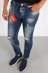Jean's Skinny Destroyed Icon 2 Mid Blue