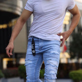 Jean's Skinny Destroyed Light Blue