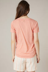 Tee-shirt M/C Deeluxe Kellie Pêche