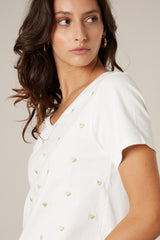 Tee-Shirt Deeluxe M/C Hearty White