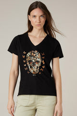 Tee-Shirt Deeluxe M/C Butterskull Black