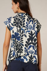 Blouse S/M Deeluxe Imprimé Navy