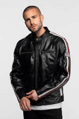 Blouson Cuir Motard Daytona Black