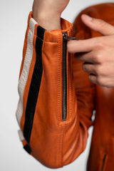 Blouson Cuir Motard Daytona Burnt Orange