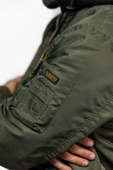 Bombers Aviateur Daytona avec capuche Khaki Green