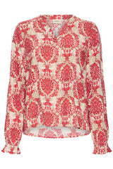 Blouse Fransa Imprimé Rouge