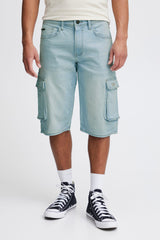Short Blend en Jeans Poche Cargo Denim Light Blue