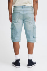 Short Blend en Jeans Poche Cargo Denim Light Blue