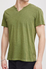 Tee-Shirt Blend Col V Vert