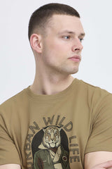 Tee-Shirt m/c blend Tiger Beige