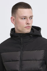 Veste Blend Demi-saison à Capuche Noir