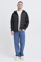 Veste Blend Demi-saison à Capuche Noir