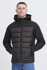 Veste Blend Demi-saison à Capuche Noir