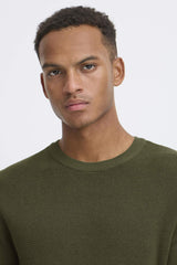 Pullover Blend Ras du Cou Vert