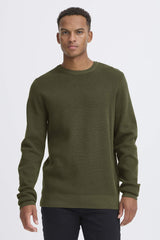 Pullover Blend Ras du Cou Vert