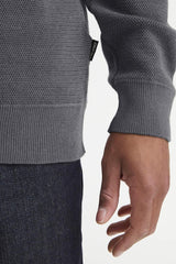 Pull Blend Col Camionneur Gris Chiné