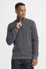 Pull Blend Col Camionneur Gris Chiné