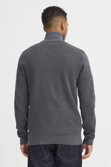 Pull Blend Col Camionneur Gris Chiné