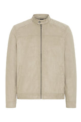 Veste Blend Col Motard Beige