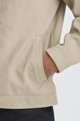 Veste Blend Col Motard Beige