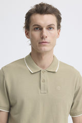 Polo M/C Blend Maille Piquée Beige