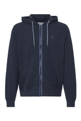 Sweat Blend à capuche Zippé  Maille Piquée Navy