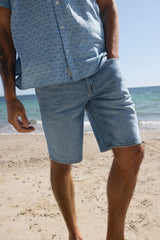Short Blend Twister Denim Light Blue