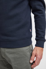 Sweat FQ1924 Encolure Zippée Navy