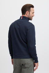 Sweat FQ1924 Encolure Zippée Navy