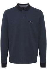 Polo FQ 1924 ML Maille Piquée Denim