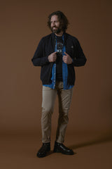 Sweat FQ1924 Fermeture  Zippée Navy