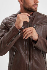 Blouson Cuir Daytona Gafino Bison