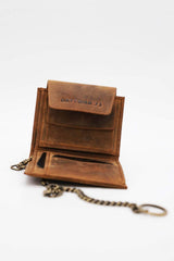 Porte Monnaie/Carte Daytona av Chaînette Brun