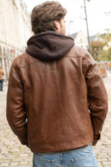 Blouson Cuir Homme Philadelphia Cognac