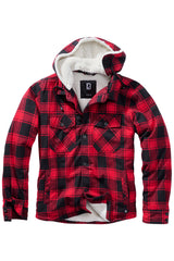 Veste à Capuche Homme Carreaux Sherpa Doublée - Parka Laine Flanelle Épaisse Hiver Zippée Intégrale