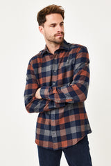 Chemise Paddock's M/L à Carreaux Brown