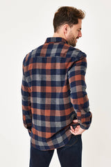 Chemise Paddock's M/L à Carreaux Brown