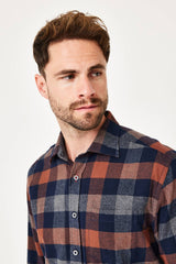Chemise Paddock's M/L à Carreaux Brown