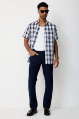 Chemise M/C Paddock's à Carreaux Navy