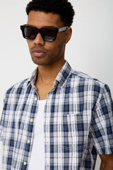 Chemise M/C Paddock's à Carreaux Navy