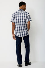 Chemise M/C Paddock's à Carreaux Navy