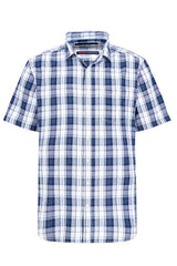 Chemise M/C Paddock's à Carreaux Navy