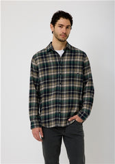 Chemise Paddock's M/L Khaki/Navy