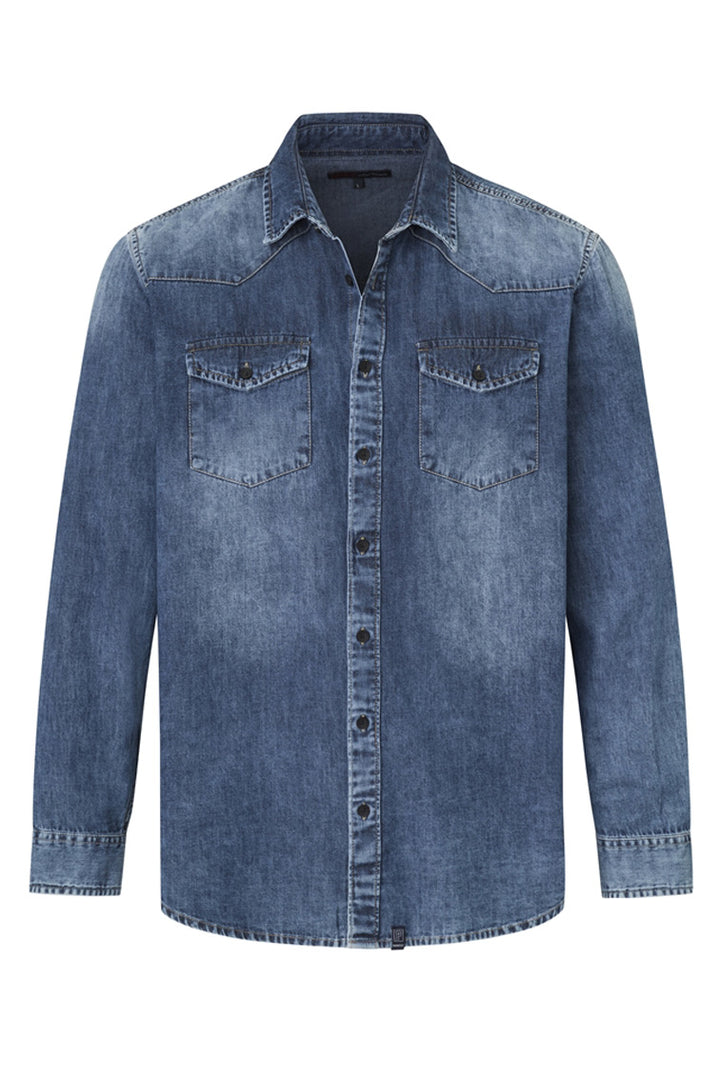 Chemise western barstow - lavé foncé Chemise western barstow - lavé foncé
