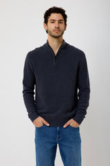 Gilet Zippé Paddock's en maille Col montant Navy