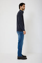 Pull Zippé Paddock's Col Camionneur Navy