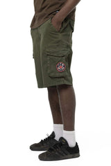 Short Von Dutch Cargot Kaki Avec Badges