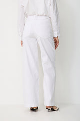 Pantalon Paddock's Marlène en Lin White